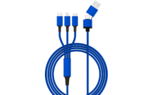 InnTec Hydra ULTRA USB kabel 5in1 Kleur: Blauw